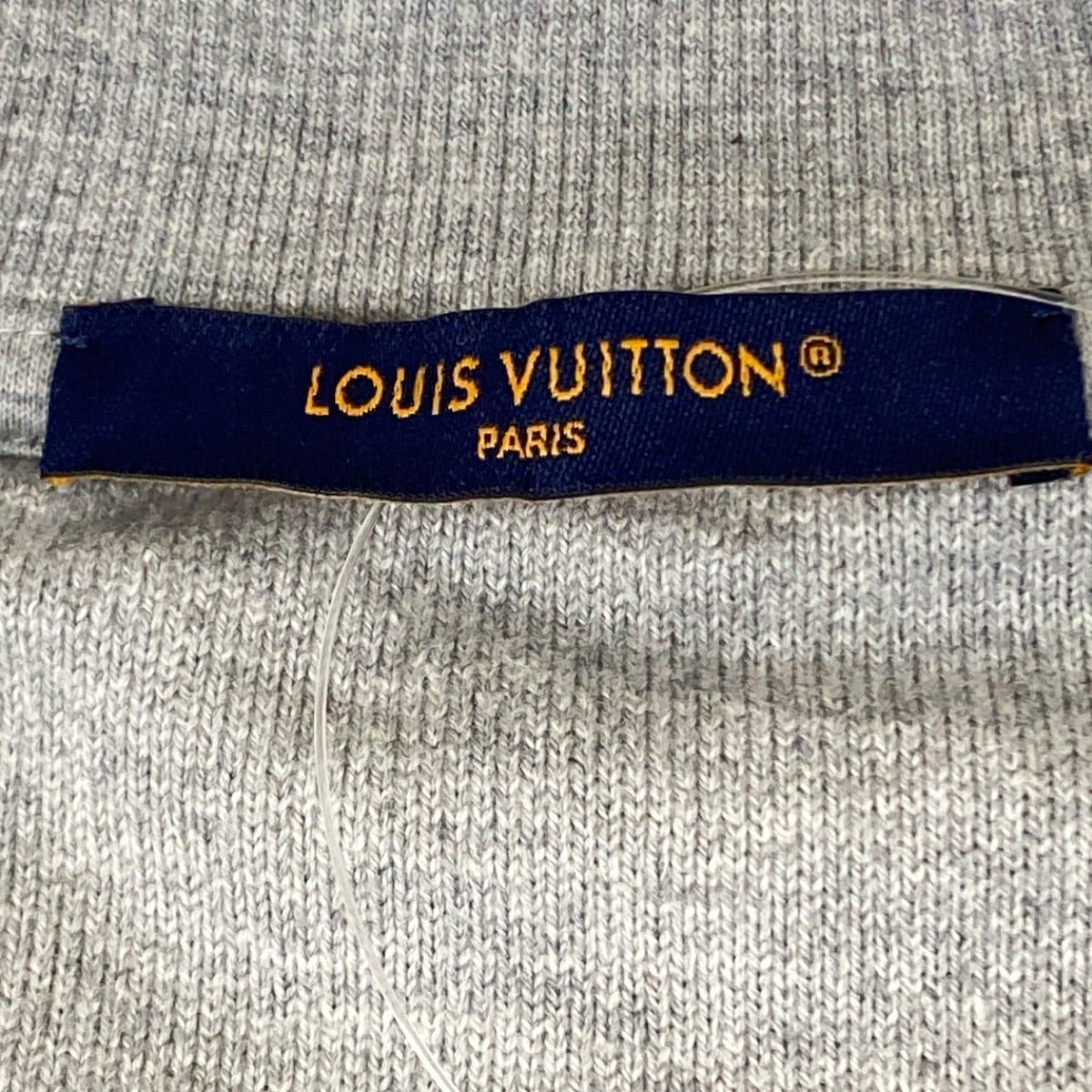 Louis Vuitton Sweatshirt Embroidery Signature Shirt Wsq Gray Ivory XL — view 3