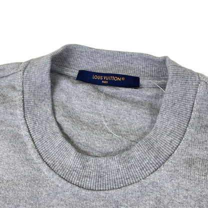Louis Vuitton Sweatshirt Embroidery Signature Shirt Wsq Gray Ivory XL — view 8