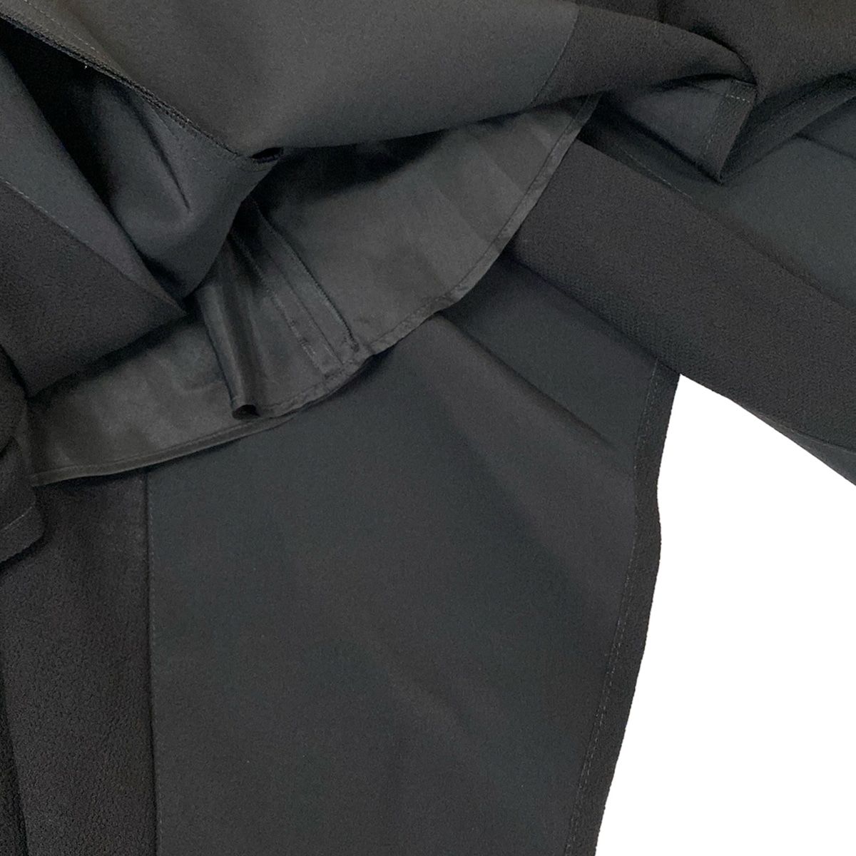 Louis Vuitton Long Skirt M Black Wool 38 — view 6