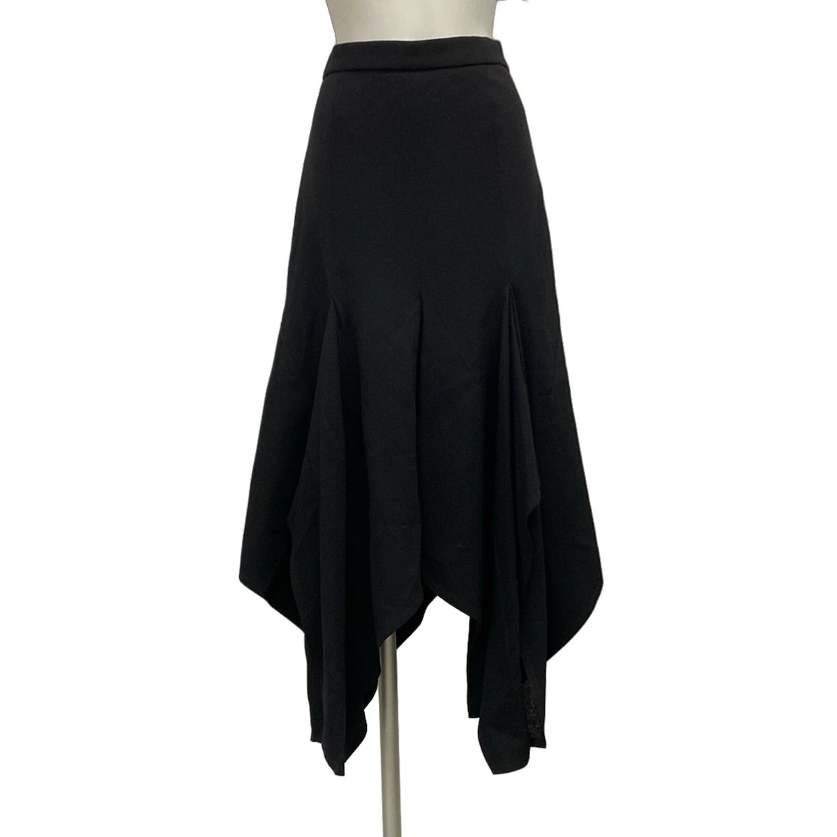 Louis Vuitton Long Skirt M Black Wool 38