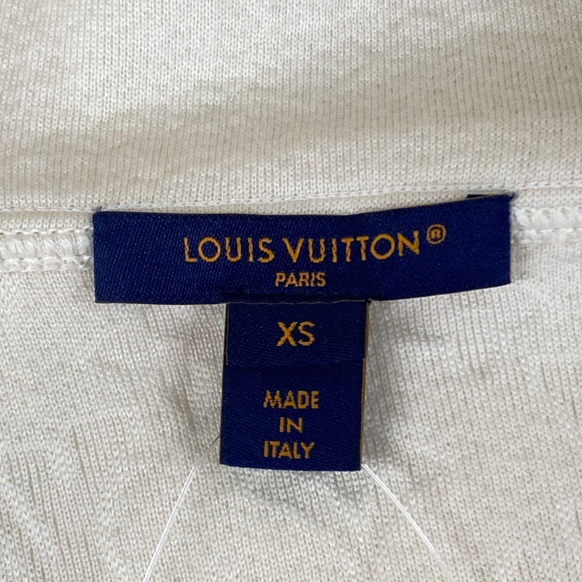 Louis Vuitton Vest Ivory Zip Up Embossed Monogram Wool XS — view 4