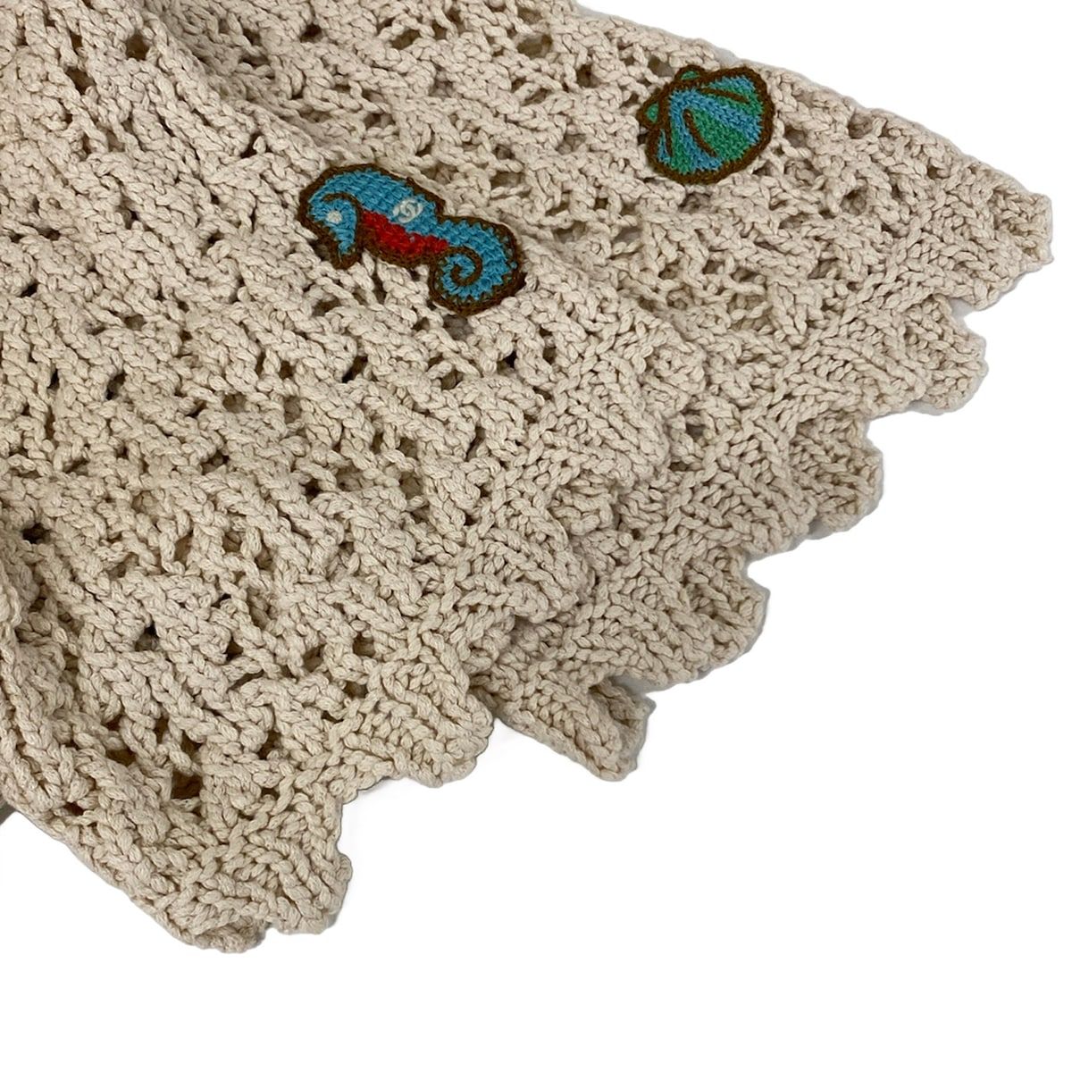 Chanel Short Sleeve Top S Light Beige Summer Knit Coco Beach Collection 34 — view 6