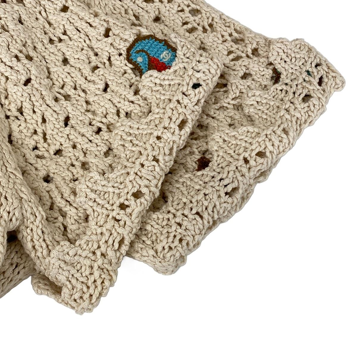 Chanel Short Sleeve Top S Light Beige Summer Knit Coco Beach Collection 34 — view 7