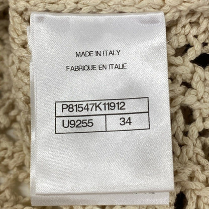 Chanel Short Sleeve Top S Light Beige Summer Knit Coco Beach Collection 34 — view 4