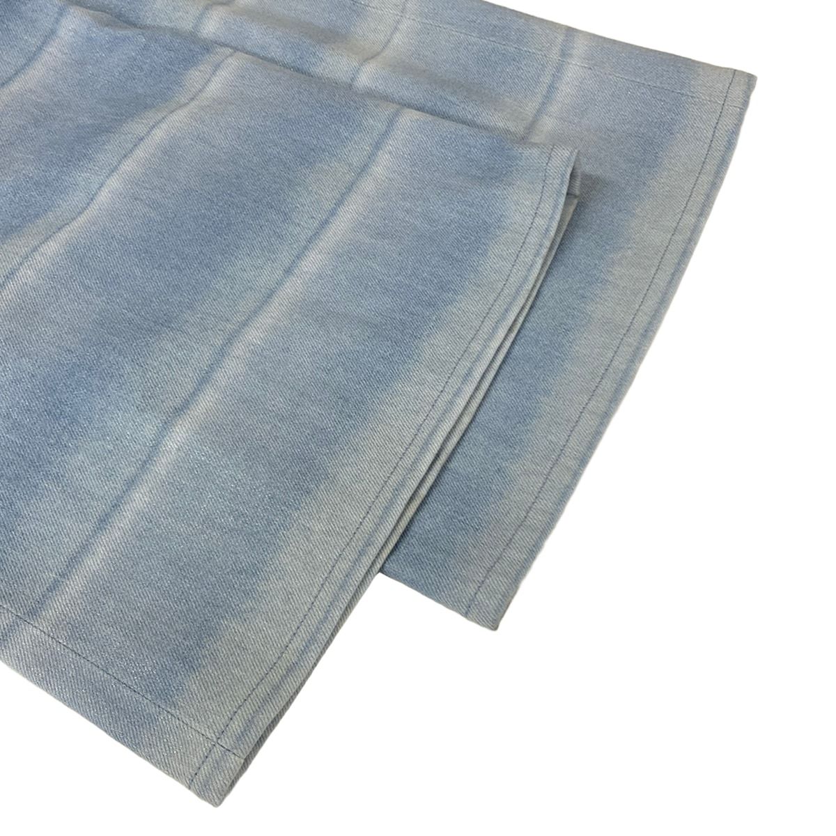 Chanel Jeans M Light Blue Full Length Border Lame Cotton 38 — view 6