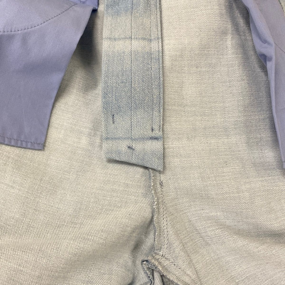 Chanel Jeans M Light Blue Full Length Border Lame Cotton 38 — view 8