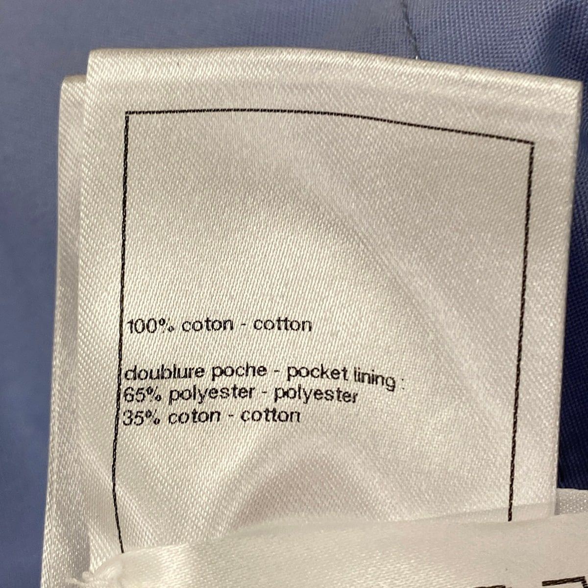 Chanel Jeans M Light Blue Full Length Border Lame Cotton 38 — view 5