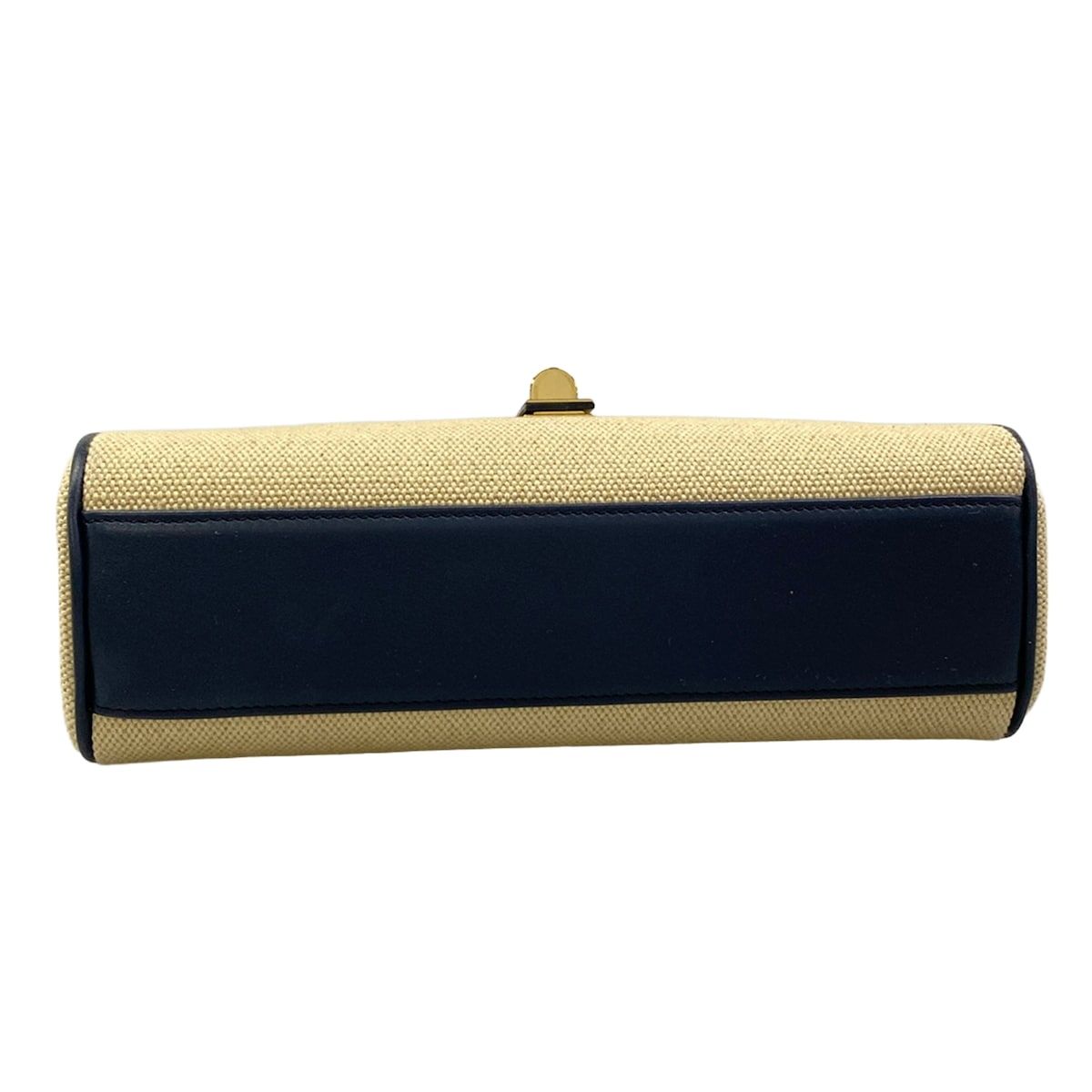 Celine Shoulder Bag Teen Soft 16 DJ 9.01 NA Beige Navy Strap Removable Leather — view 5
