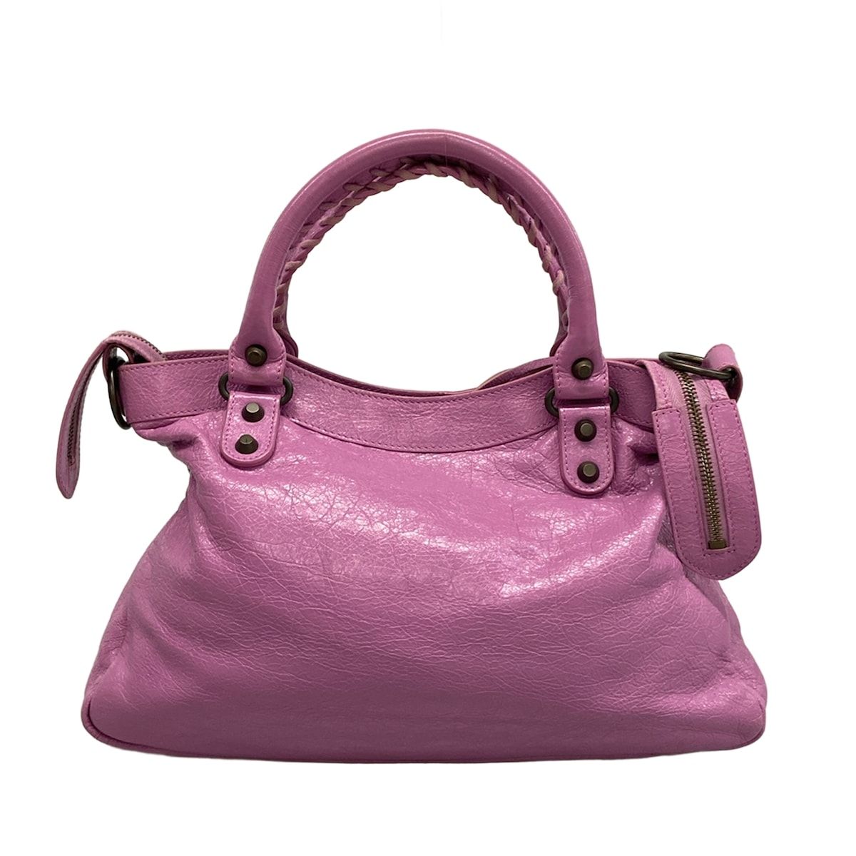 Balenciaga Handbag the Town Purple Leather — view 3