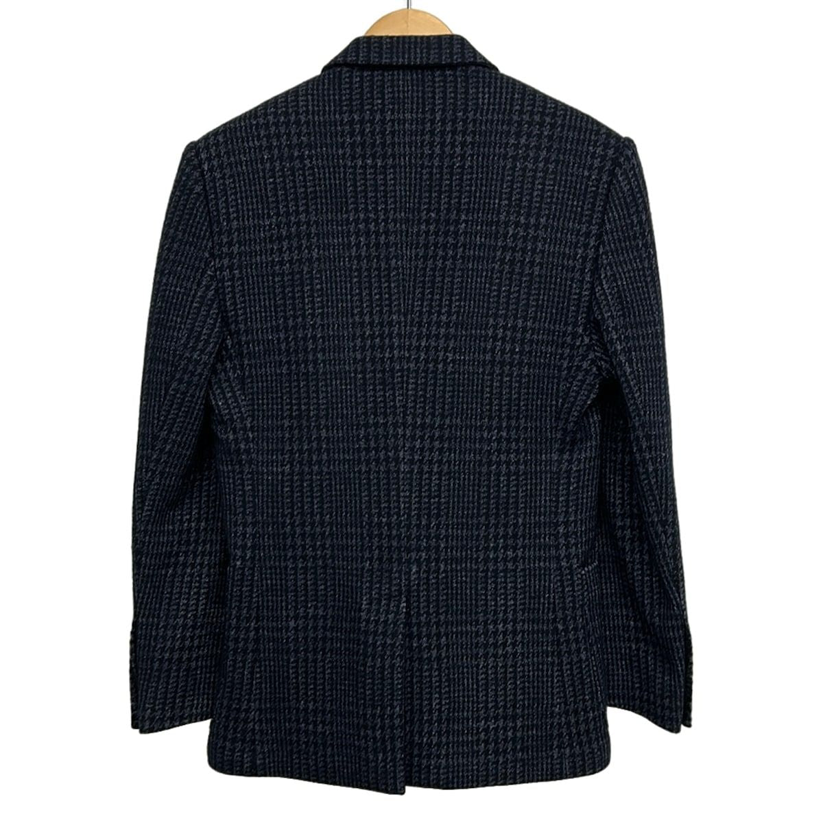 Dolce & Gabbana Jacket S Navy Dark Long Sleeve Chidori Plaid Autumn Winter 46 — view 2