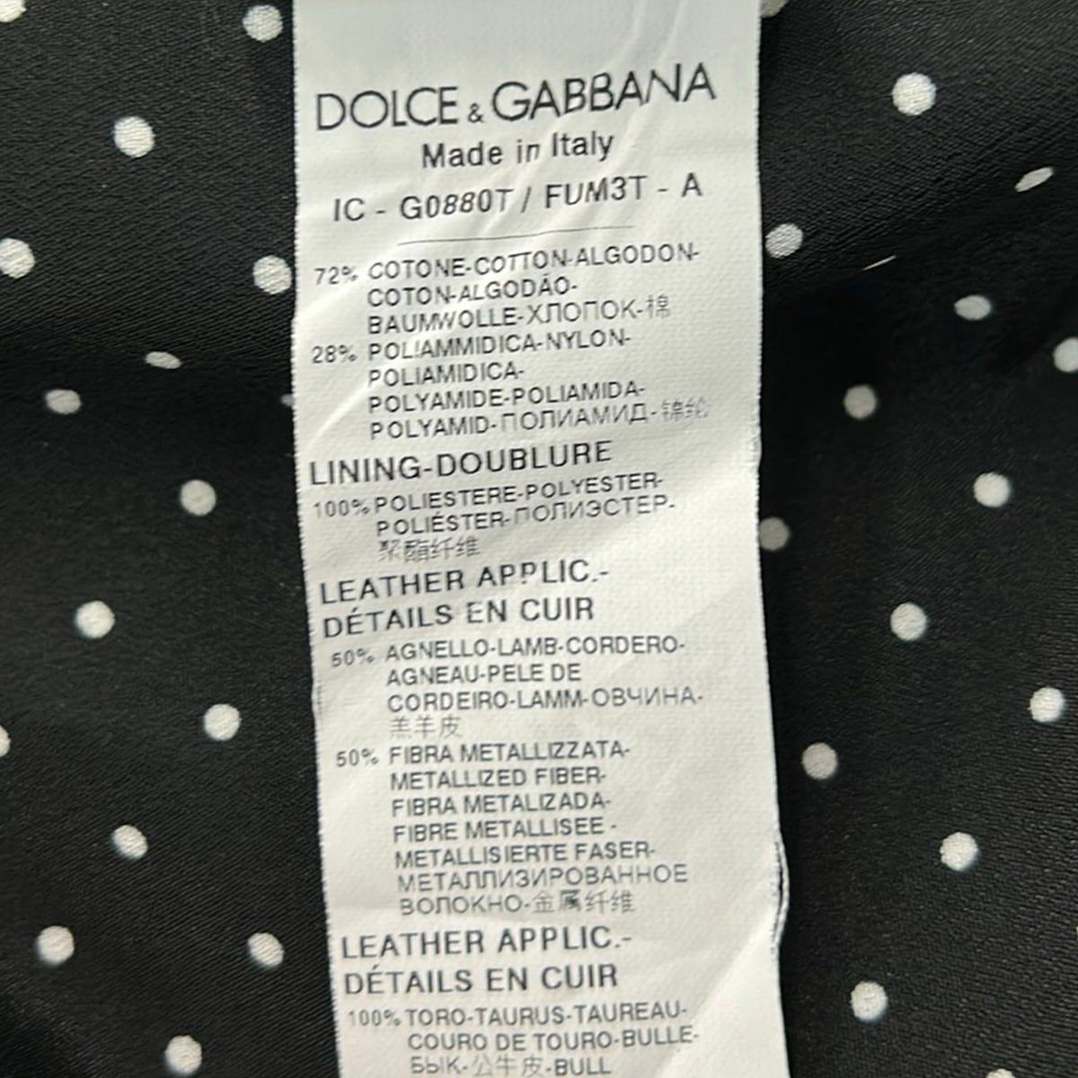 Dolce & Gabbana Coat S Black Long Sleeve Spring Fall 44 — view 4