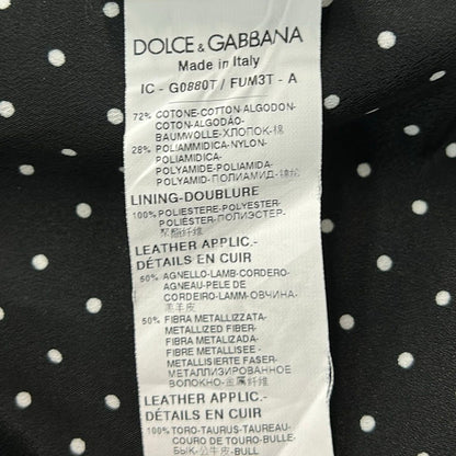 Dolce & Gabbana Coat S Black Long Sleeve Spring Fall 44 — view 4