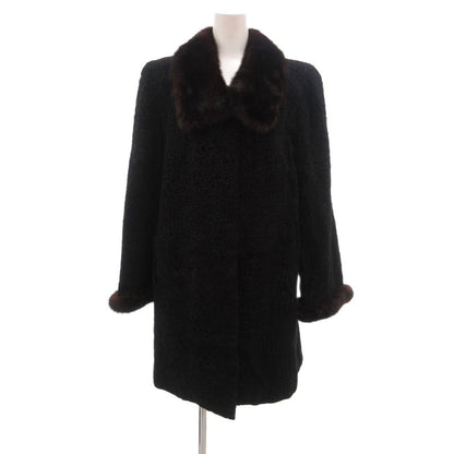Tiffany & Co Stiffany by Osfur Oz Far Lamb Fur Coat Mink Collar Fur Half Length