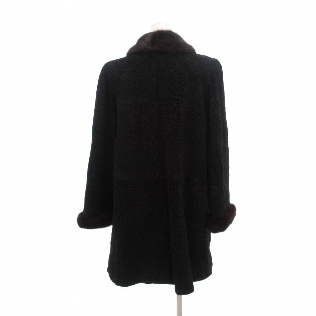 Tiffany & Co Stiffany by Osfur Oz Far Lamb Fur Coat Mink Collar Fur Half Length — view 2
