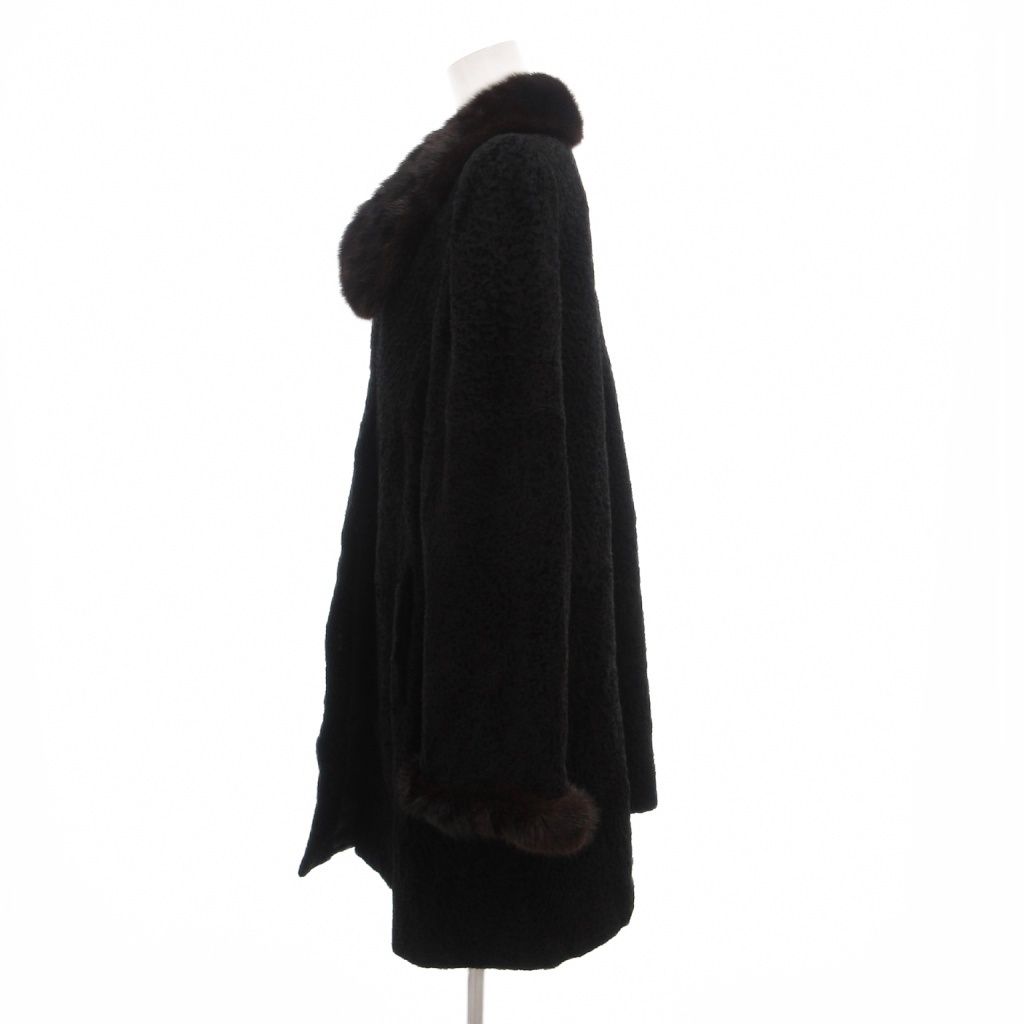 Tiffany & Co Stiffany by Osfur Oz Far Lamb Fur Coat Mink Collar Fur Half Length — view 3