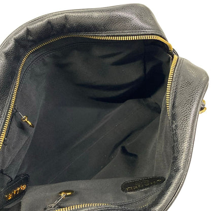 Chanel Shoulder Bag Black Triple Coco Chain Gold — view 7