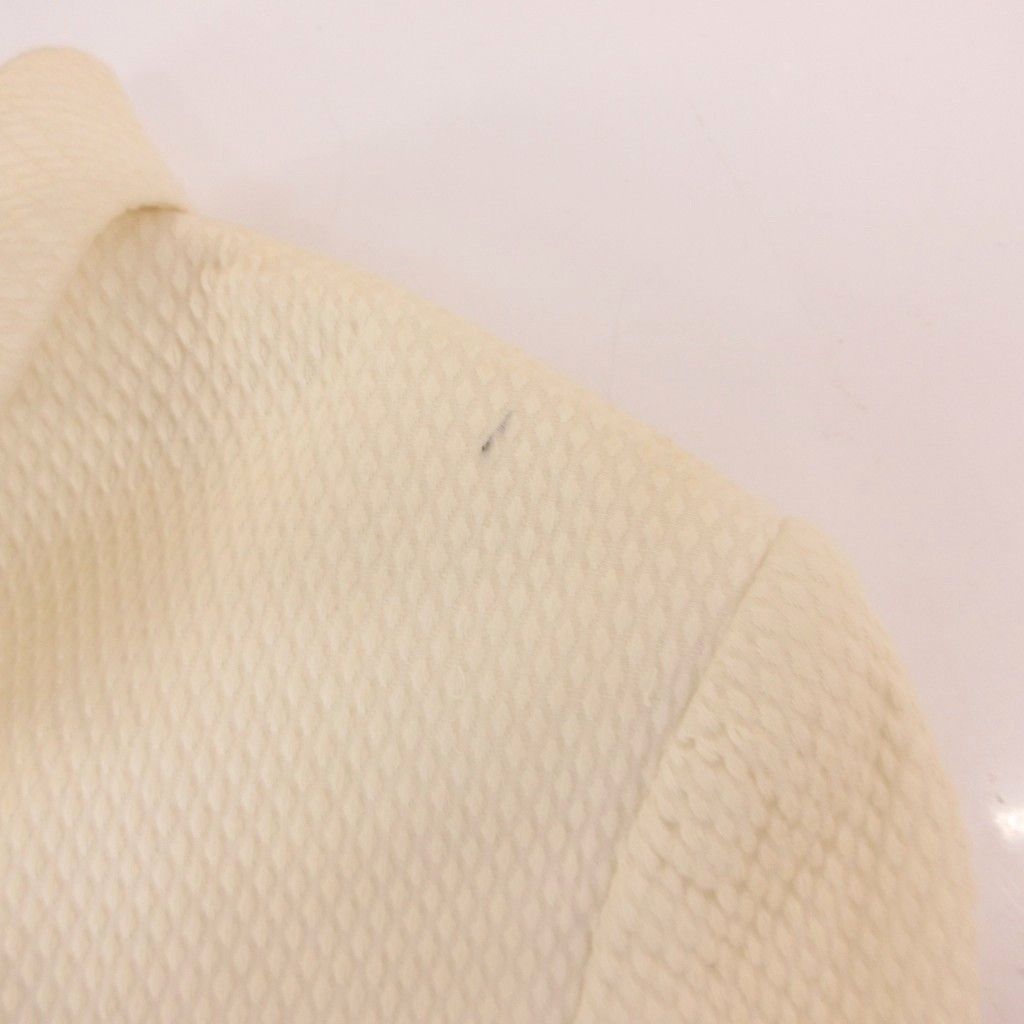 Dolce & Gabbana Set Suit Jacket Pencil Skirt Ivory Metal Logo Button Notched 40 — view 7