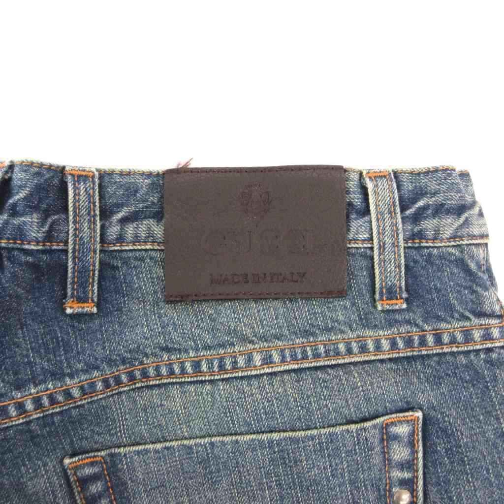 Gucci Straight Denim Pants Jeans Blue Button Fly Sherry Line Horsebit 46 — view 7