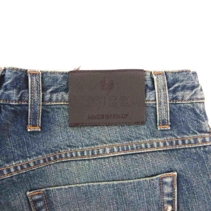 Gucci Straight Denim Pants Jeans Blue Button Fly Sherry Line Horsebit 46 — view 7