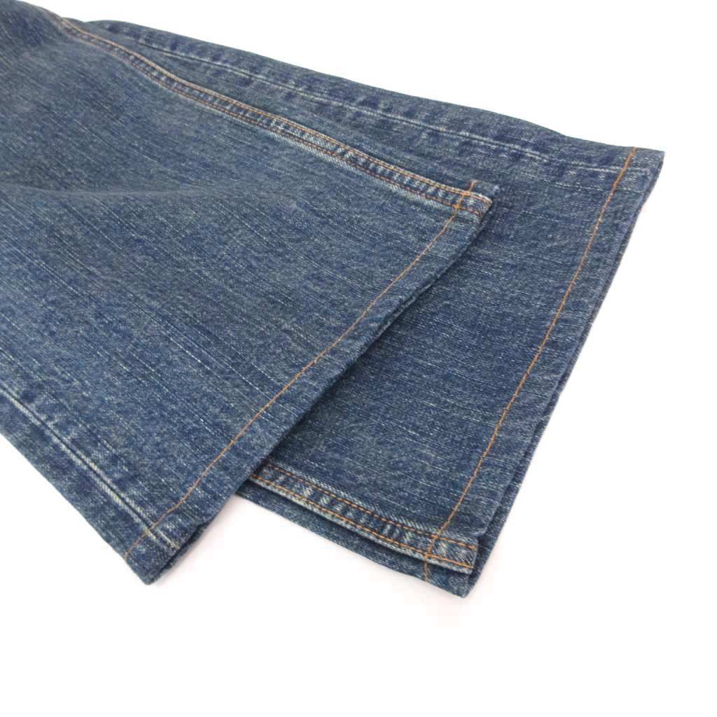 Gucci Straight Denim Pants Jeans Blue Button Fly Sherry Line Horsebit 46 — view 4