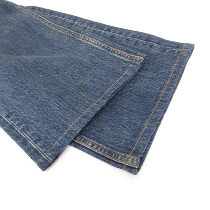Gucci Straight Denim Pants Jeans Blue Button Fly Sherry Line Horsebit 46 — view 4
