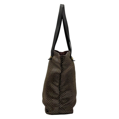 Hermes Tote Bag Chennai MM Vertical Dark Brown Gold Leather — view 2