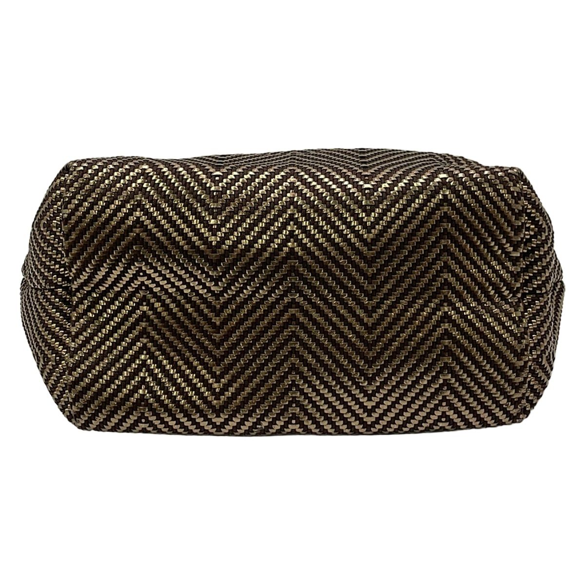 Hermes Tote Bag Chennai MM Vertical Dark Brown Gold Leather — view 5