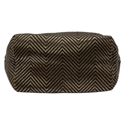 Hermes Tote Bag Chennai MM Vertical Dark Brown Gold Leather — view 5