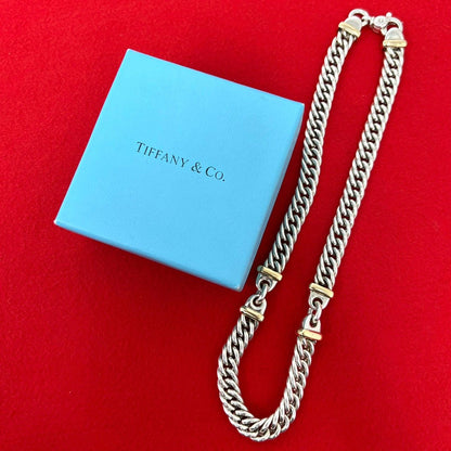 Tiffany & Co Vintage Rope Chain Necklace Silver