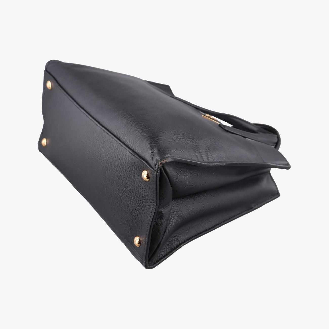 Prada Triple Pocket Convertible Zip Tote Bag Black Saffiano Leather 7 — view 4