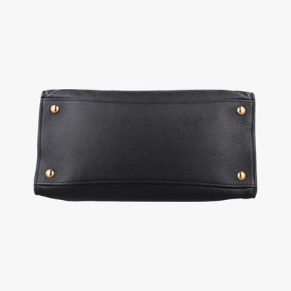 Prada Triple Pocket Convertible Zip Tote Bag Black Saffiano Leather 7 — view 3
