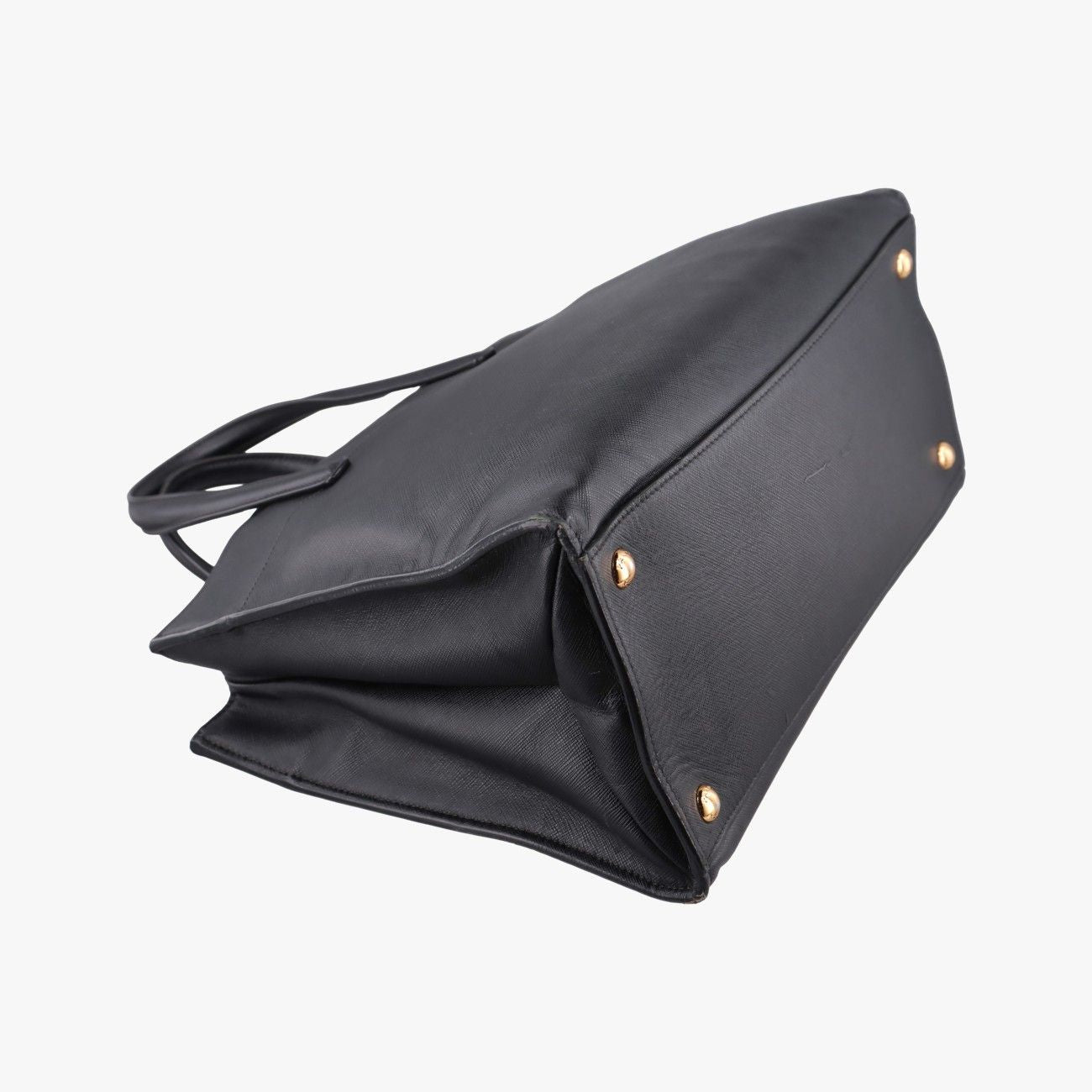 Prada Triple Pocket Convertible Zip Tote Bag Black Saffiano Leather 7 — view 7