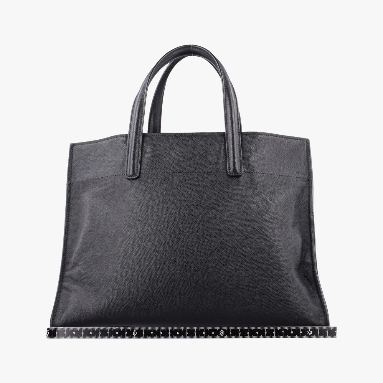 Prada Triple Pocket Convertible Zip Tote Bag Black Saffiano Leather 7 — view 2