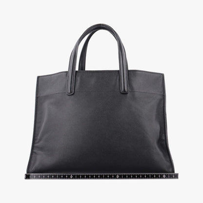 Prada Triple Pocket Convertible Zip Tote Bag Black Saffiano Leather 7 — view 2