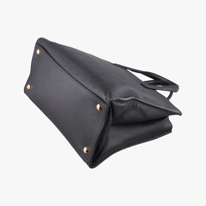 Prada Triple Pocket Convertible Zip Tote Bag Black Saffiano Leather 7 — view 6