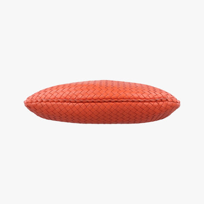Bottega Veneta Intrecciato Orange Lambskin — view 3