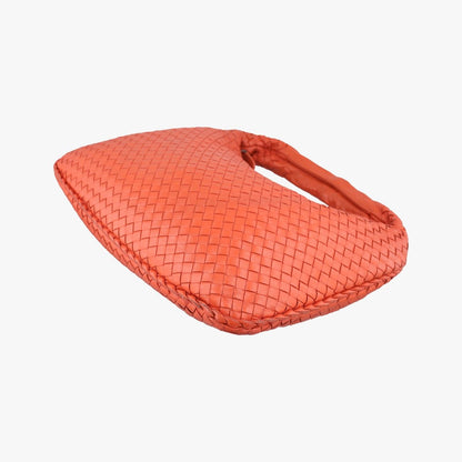 Bottega Veneta Intrecciato Orange Lambskin — view 4