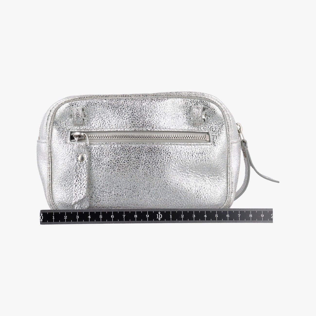 Saint Laurent Lou Camera Silver Leather — view 2