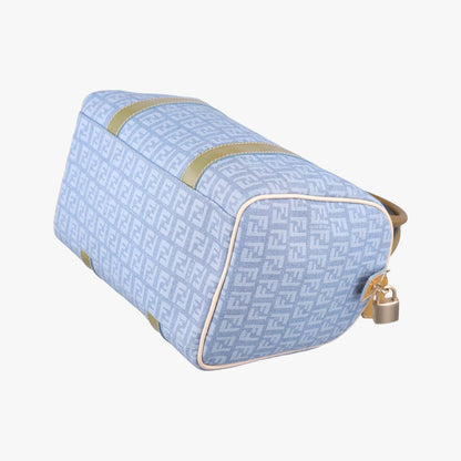 Fendi Zucca Pattern Zucchino Glitter Logo Blue — view 6