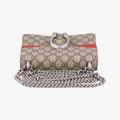 Gucci Dionysus Beige Red Suede Shoulder Bag — view 8