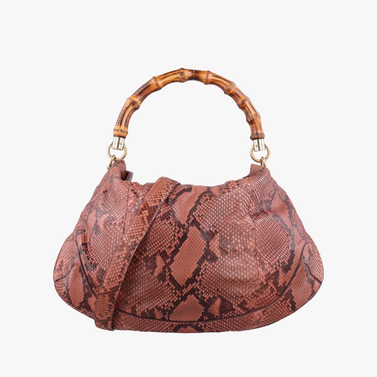 Gucci Bamboo Pink Snakeskin