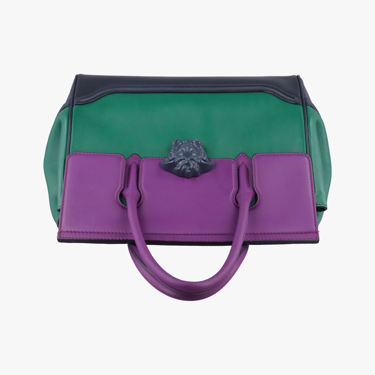 Versace Palazzo Empire Green Navy Purple Leather — view 8