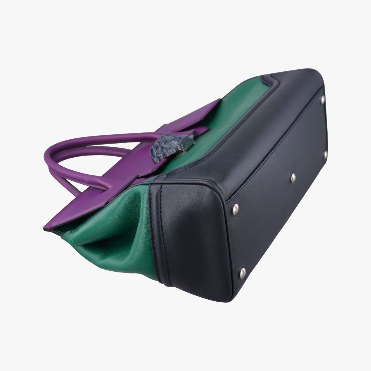 Versace Palazzo Empire Green Navy Purple Leather — view 5