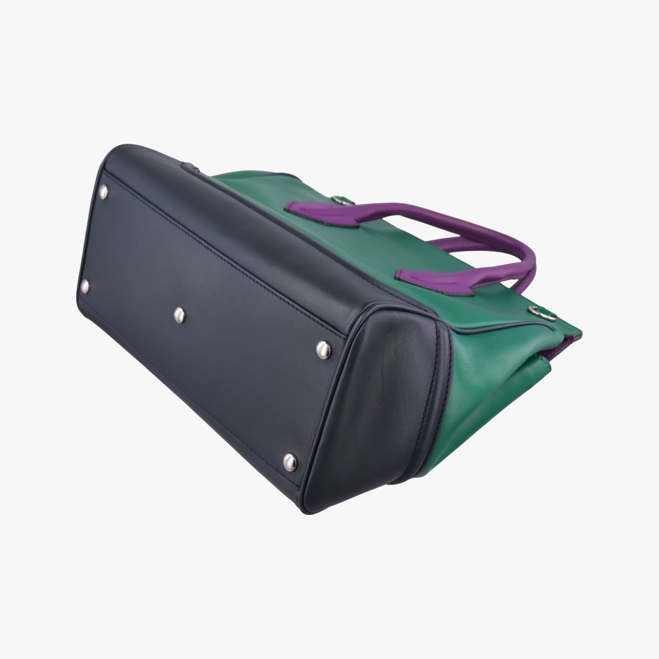 Versace Palazzo Empire Green Navy Purple Leather — view 6