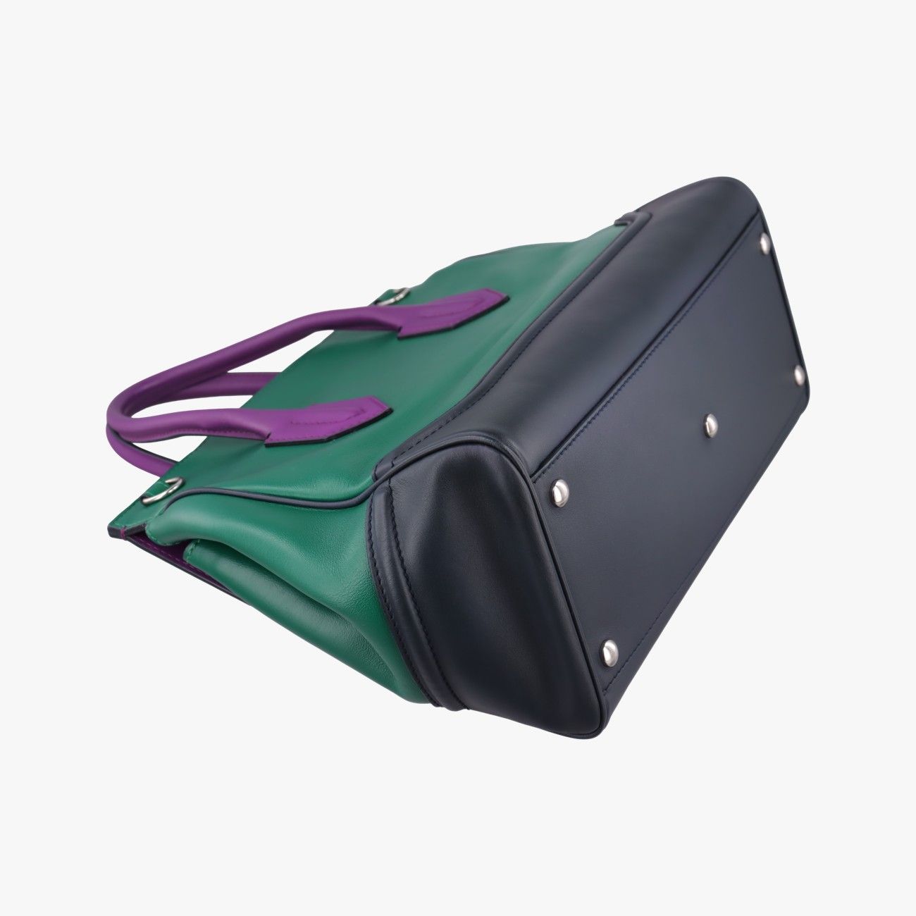 Versace Palazzo Empire Green Navy Purple Leather — view 7