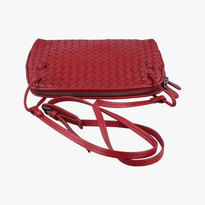 Bottega Veneta Nodini Intrecciato Red Lambskin — view 8