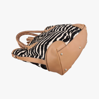 Gucci Zebra Print Marrakech Black White Beige Calf Hair Leather — view 7