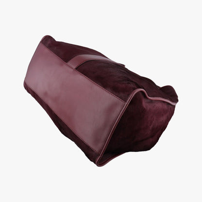 Gucci Star Wrap Exotic Horsebit Wine Red Calf Hair — view 6