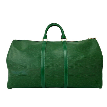 Louis Vuitton Vintage Keepall 55 Epi Leather Boston Bag Borneo Green — view 3