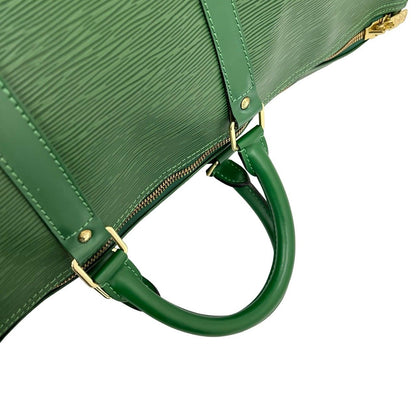 Louis Vuitton Vintage Keepall 55 Epi Leather Boston Bag Borneo Green — view 4
